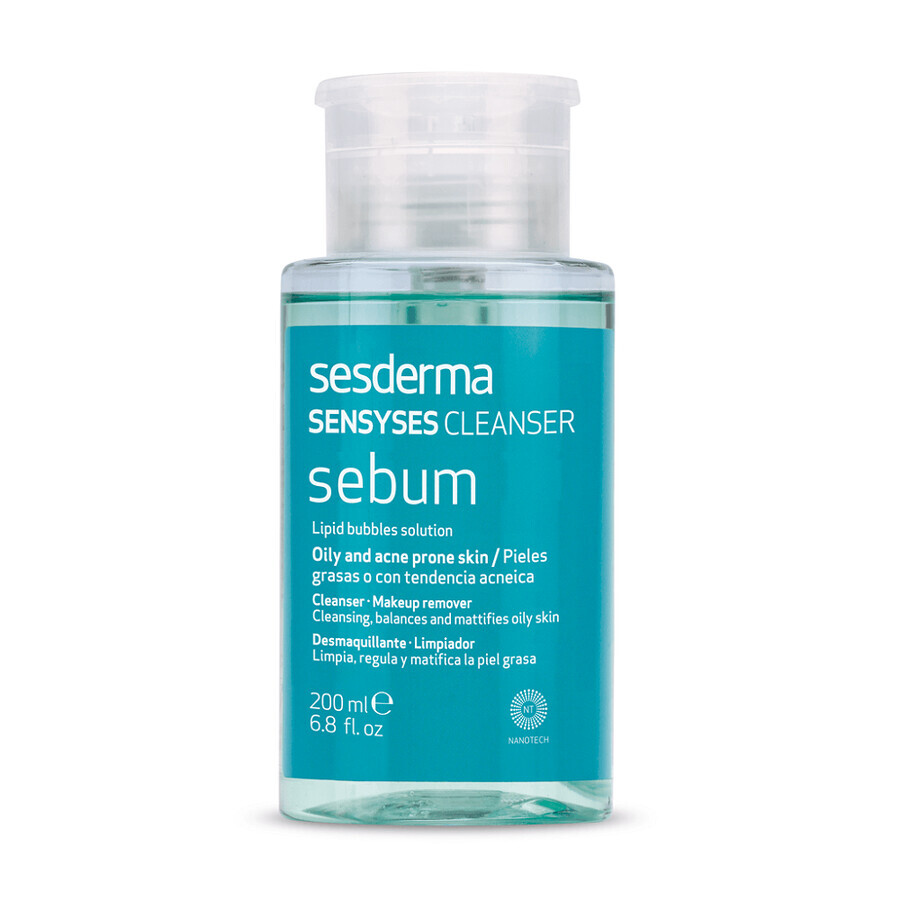 Sesderma Sensyses Loción Limpiadora para pieles grasas con tendencia acneica, 200 ml