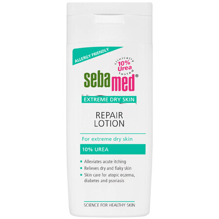 Lozione dermatologica con 10% di urea per pelli molto secche, 200 ml, sebamed