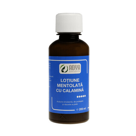 Loción mentolada con calamina, 200 ml, Adya