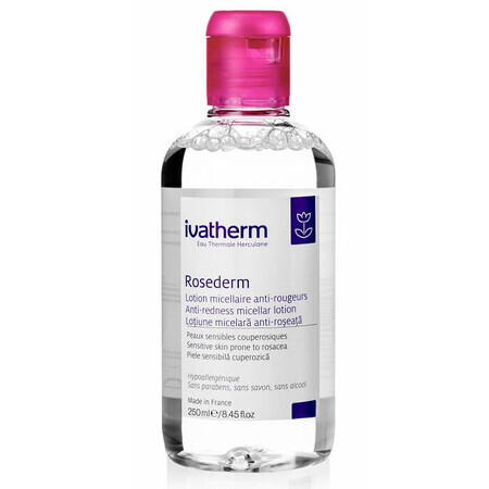 Rosederm loción micelar anti-rosácea, 250 ml, Ivatherm