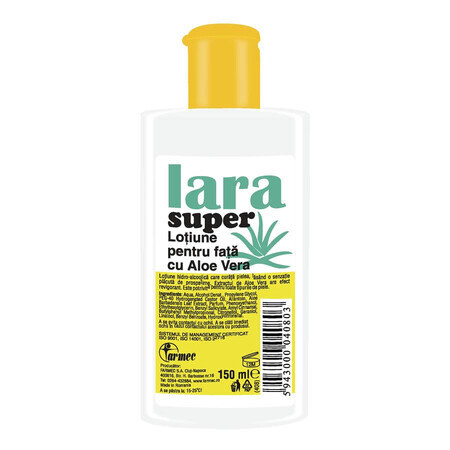 Loción facial con aloe vera Lara Super, 150 ml, Farmec