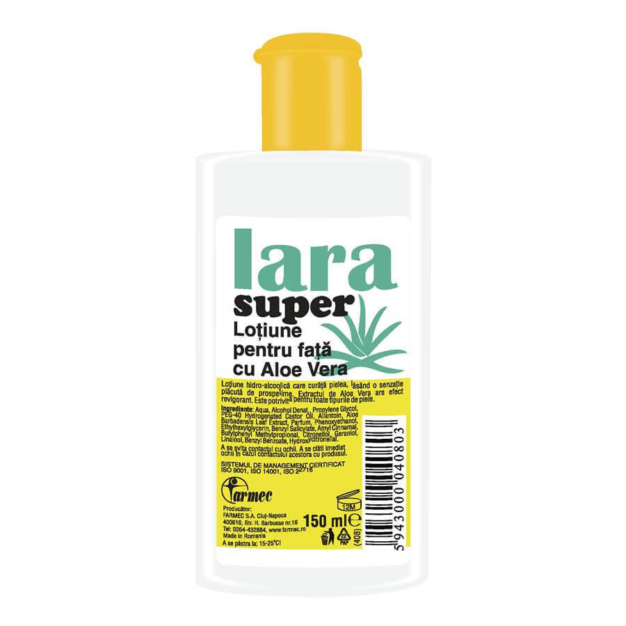 Loción facial con aloe vera Lara Super, 150 ml, Farmec