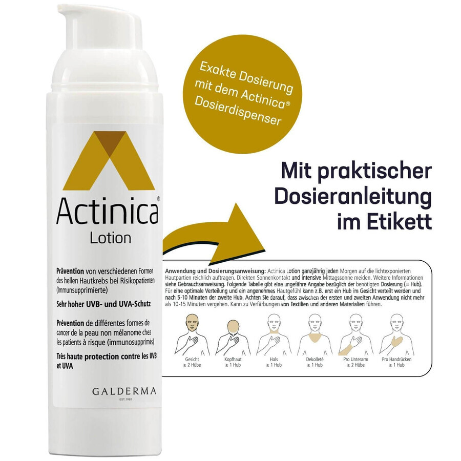 Lotiune pentru protectie solara cu SPF 50+ Actinica, 80 g, Galderma