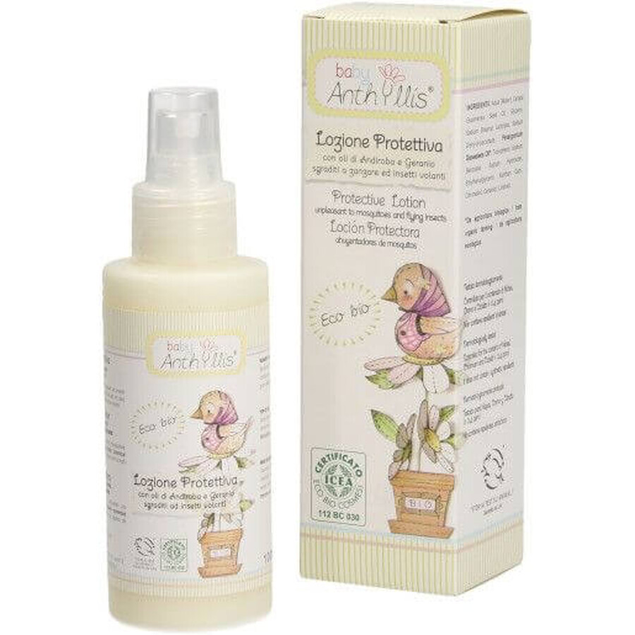 Loción protectora contra mosquitos e insectos Eco Bio, 100 ml, Baby Anthyllis