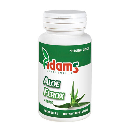 Aloe Ferox 450g, 30 cápsulas, Adams Vision