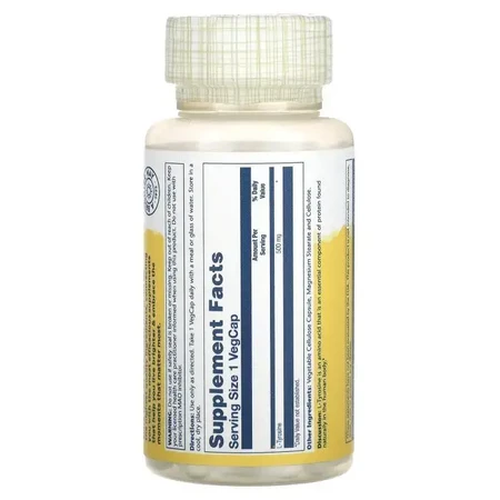 L-tyrozyna 500 mg Solaray, 50 kapsułek, Secom: ceny i cechy