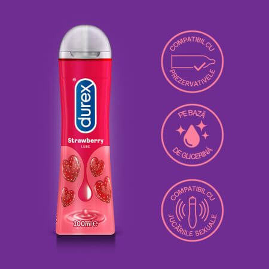 Lubrifiant Strawberry, 50 ml, Durex Play