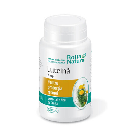 Luteína, 6 mg, 30 cápsulas, Rotta Natura