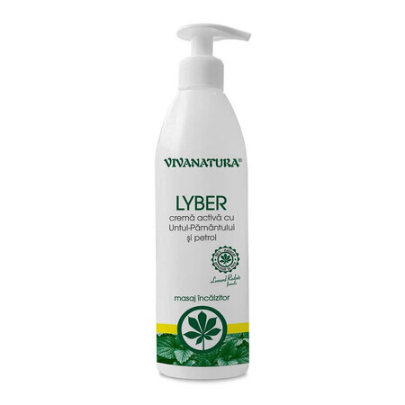 Lyber crema attiva con Burro di Terra e Petrolio, 500 ml, Vivanatura