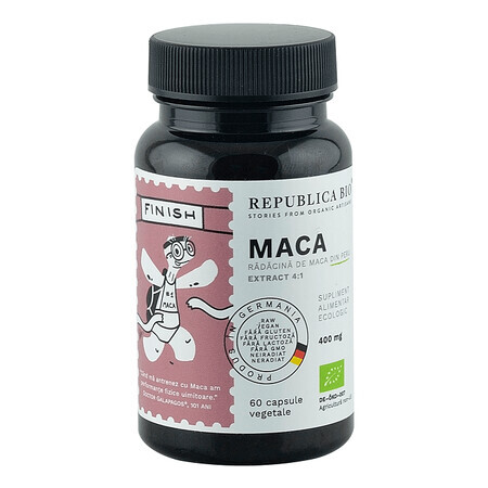 Maca 400 mg, 60 cápsulas, Republica Bio