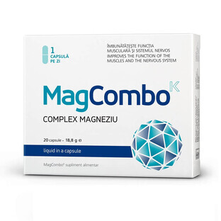 MagCombo Complex Magnesio 940 mg, 20 cápsulas, Visislim