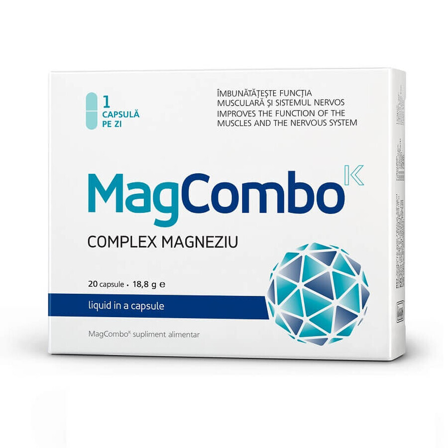 MagCombo Complex Magnesio 940 mg, 20 cápsulas, Visislim comentarios