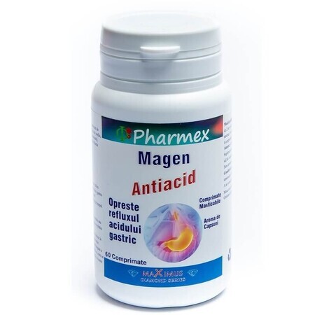 Magen antiácido, 60 comprimidos, Pharmex