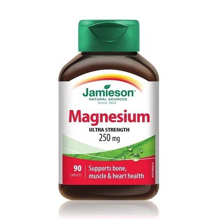 Magnesio 250mg, 90 cápsulas, Jamieson