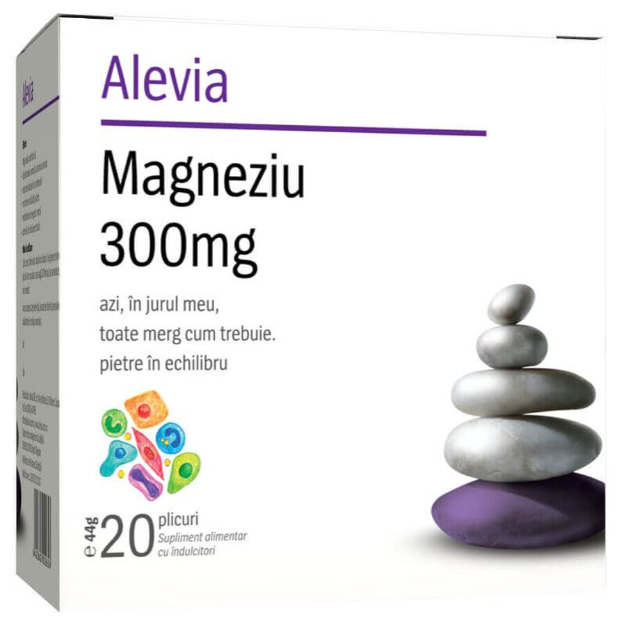 Magnesio 300mg, 20 sobres, Alevia