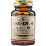 Magnesio con Vitamina B6, 100 comprimidos, Solgar
