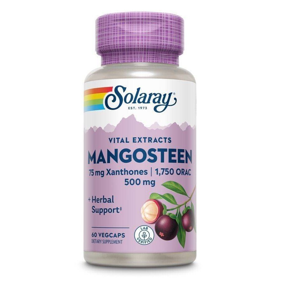 Mangosteen 500mg Solaray, 60 capsule, Secom