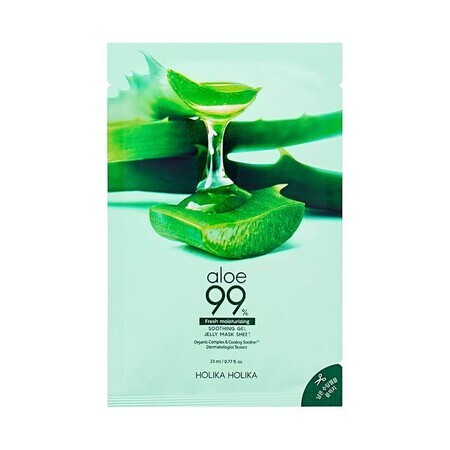 Mascarilla calmante 99% Aloe Vera Fresh hidratante, 23 ml, Holika Holika