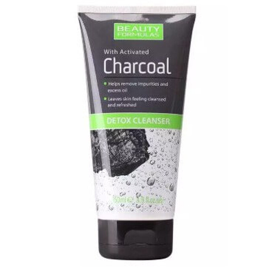 Masque détoxifiant au charbon de bois Beauty Formulas, 150 ml, Drammock