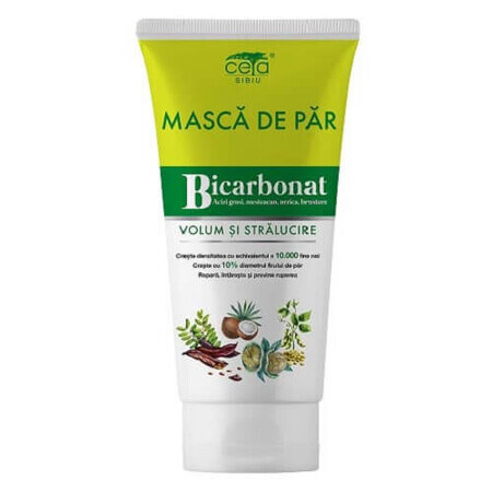 Haarmaske mit Bikarbonat, Proteinen, Peptiden und Aminosäuren, 150 ml, Ceta Sibiu