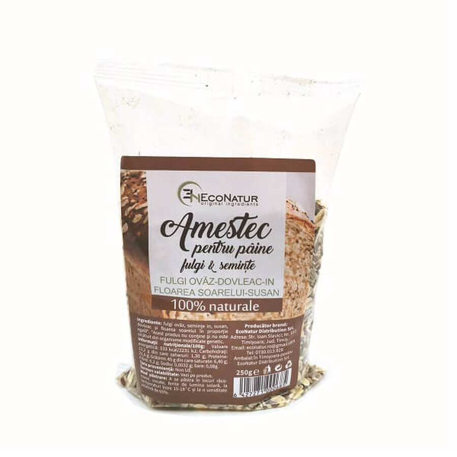 Copos de avena para pan, 250 g, EcoNatur