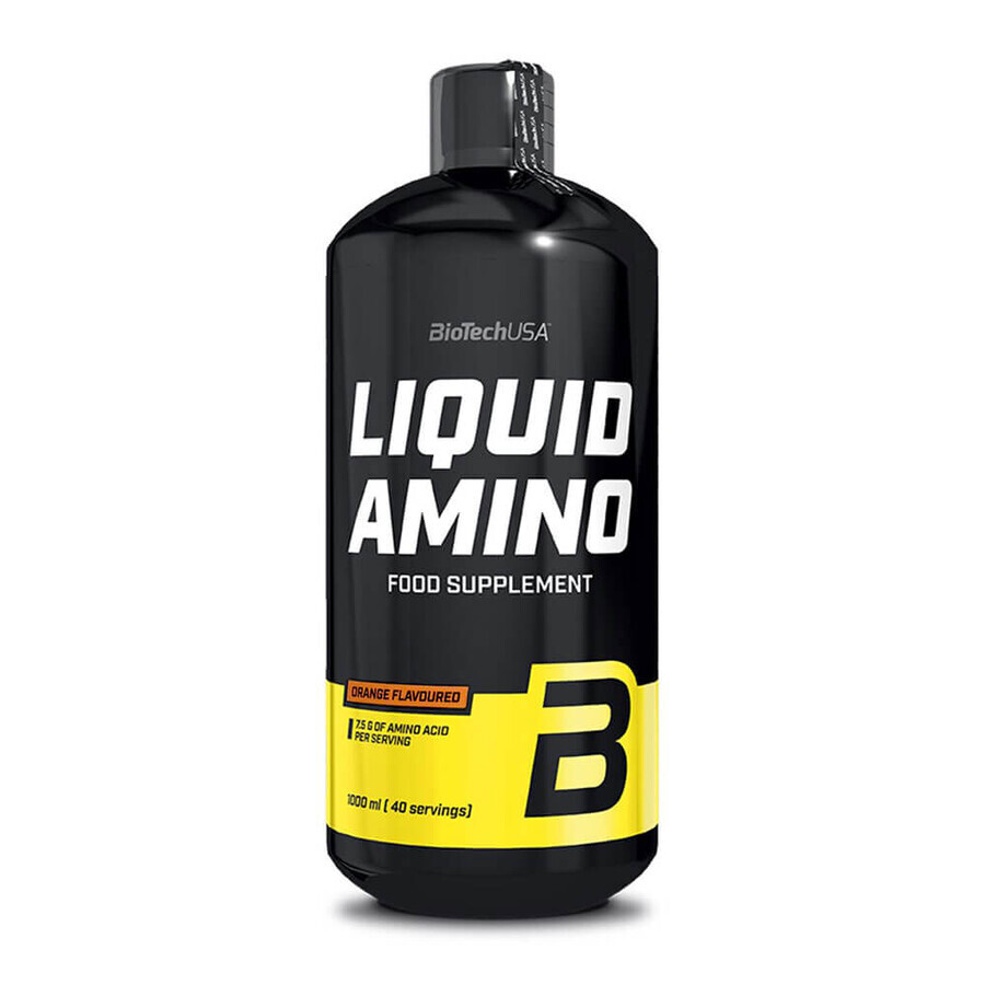 Amino Liquid Nitron con sabor a naranja, 1000 ml, BioTechUSA