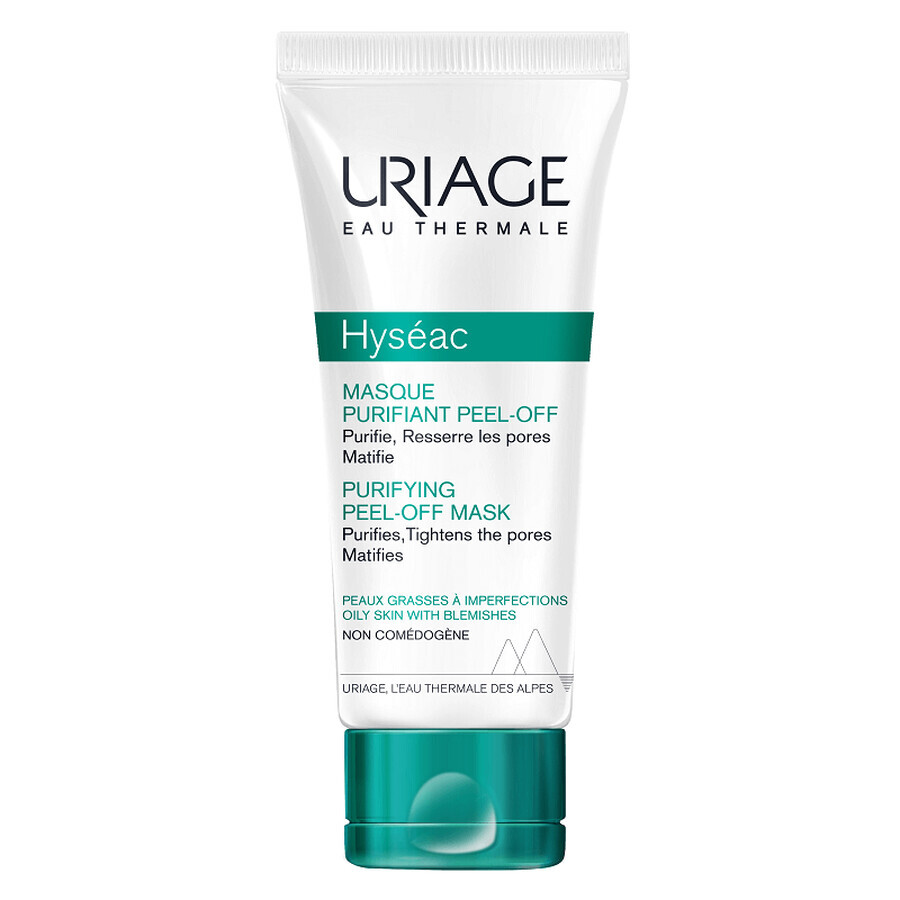 Hyseac mascarilla purificante peel-off, 50ml, Uriage