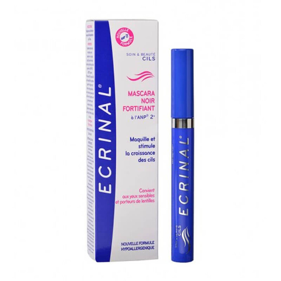 Zijde mascara die de wimpers perfect separeert, Ecrinal black, 7 ml, Asepta