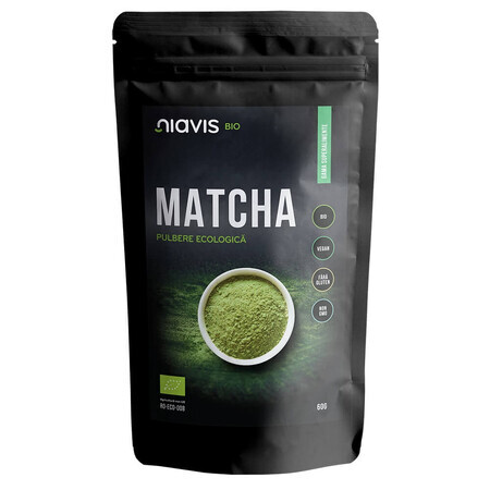 Matcha pulbere ecologica, 60 g, Niavis