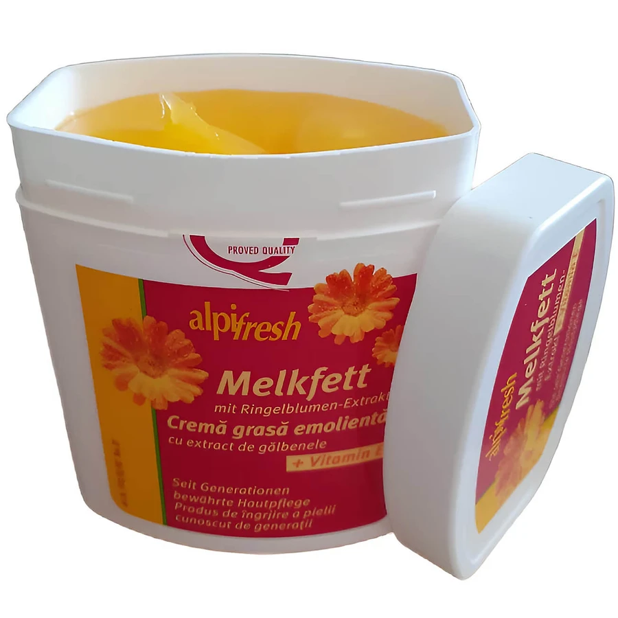 Melkfett Crème émolliente au souci et à la vitamine E Alpifresh, 250 ml, Lenhart Kosmetik