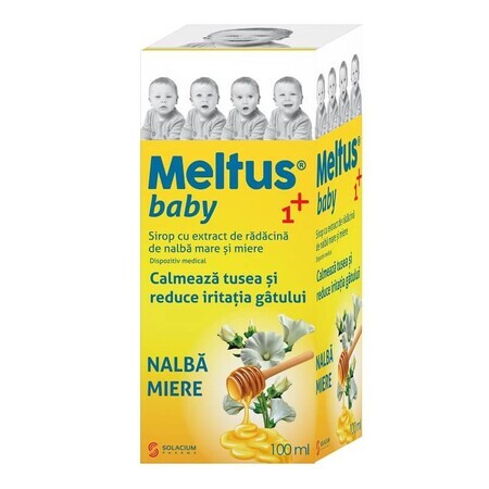 Meltus bebé 1+ jarabe nalba y miel, 100 ml, Solacium Pharma