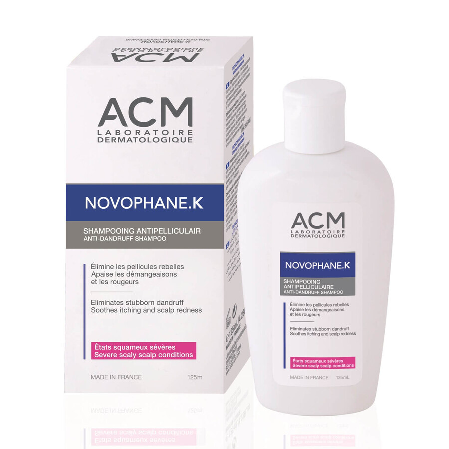 Champú anticaspa Novophane K, 125 ml, Acm