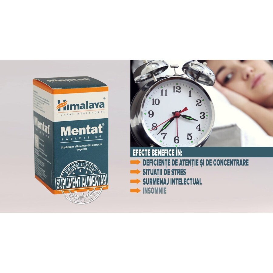 Mentat, 50 comprimidos, Himalaya