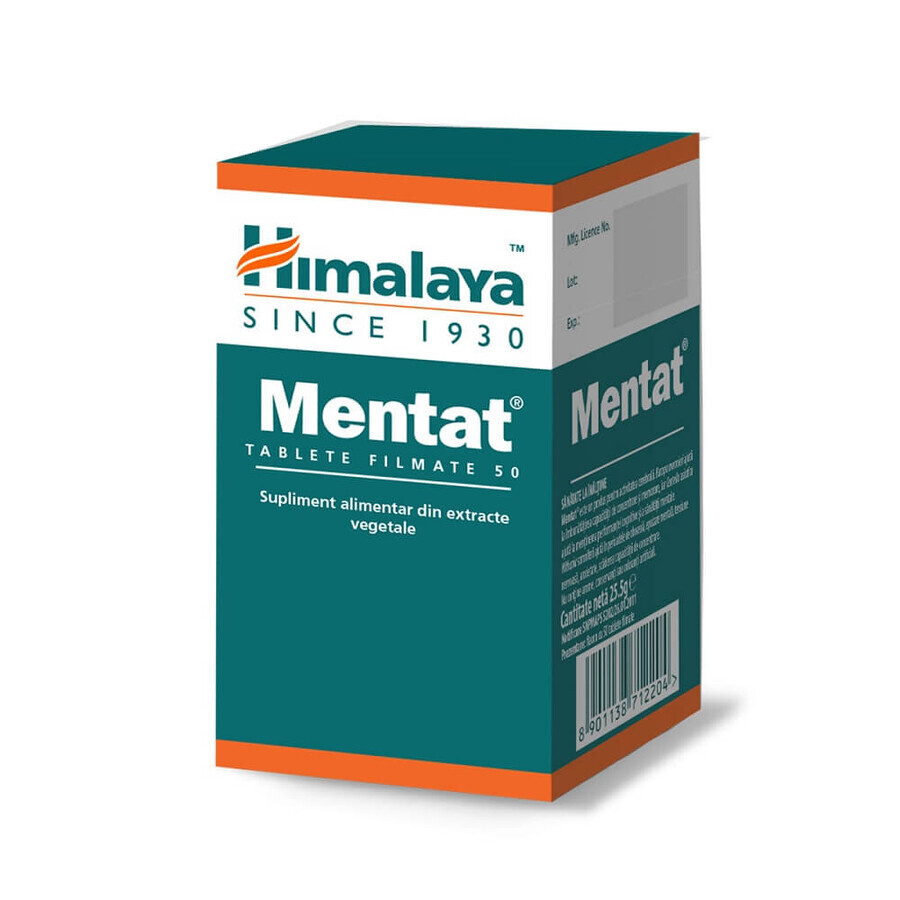 Mentat, 50 comprimidos, Himalaya