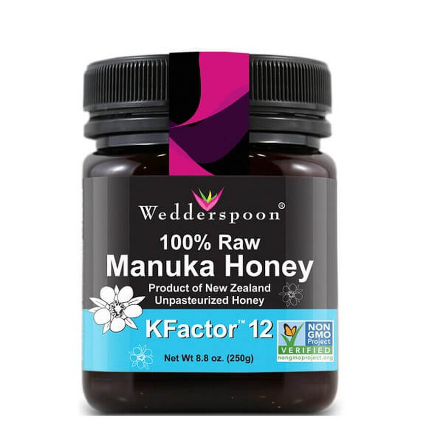 Miel de Manuka KFactor 12 RAW, 250g, Wedderspoon