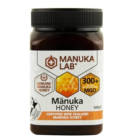 Manuka Honey MGO 300+, 500g, Manuka Lab