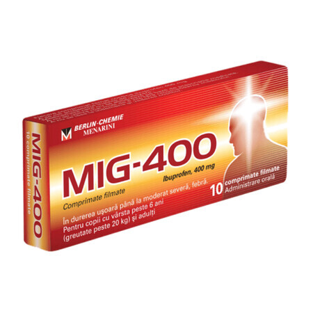 Mig 400, 10 tablets, Berlin-Chemie Ag