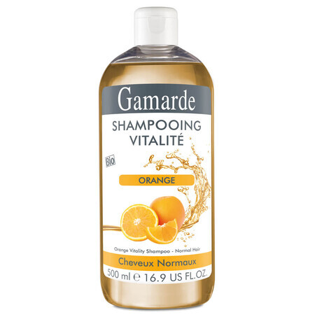 Champú revitalizante natural ecológico a la naranja, 500 ml, Gamarde