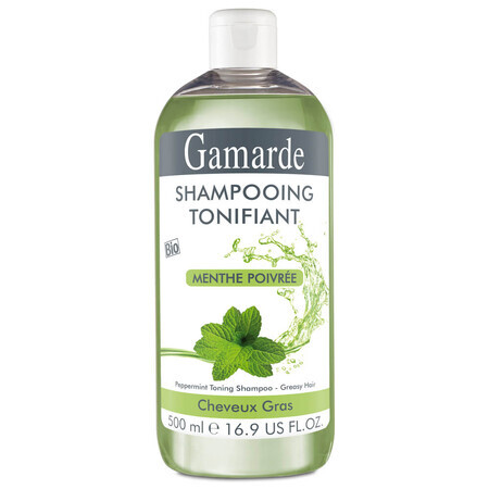 Champú tonificante natural ecológico a la menta, 500 ml, Gamarde