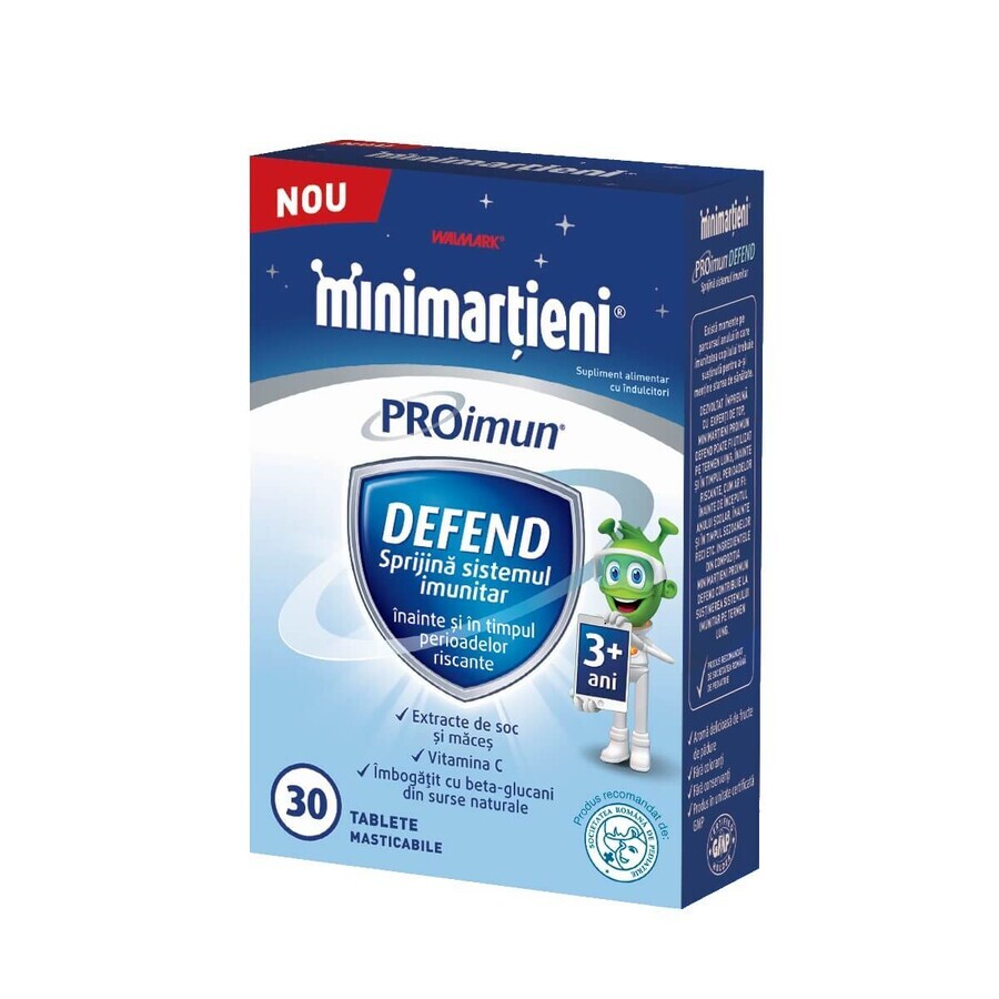 Mini Martians PROimun Defend 3+ anni, 30 compresse, Walmark