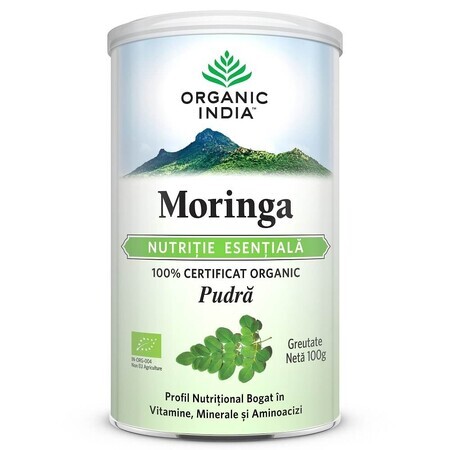 Moringa, Nutrición Esencial, 100g, Orgánico India