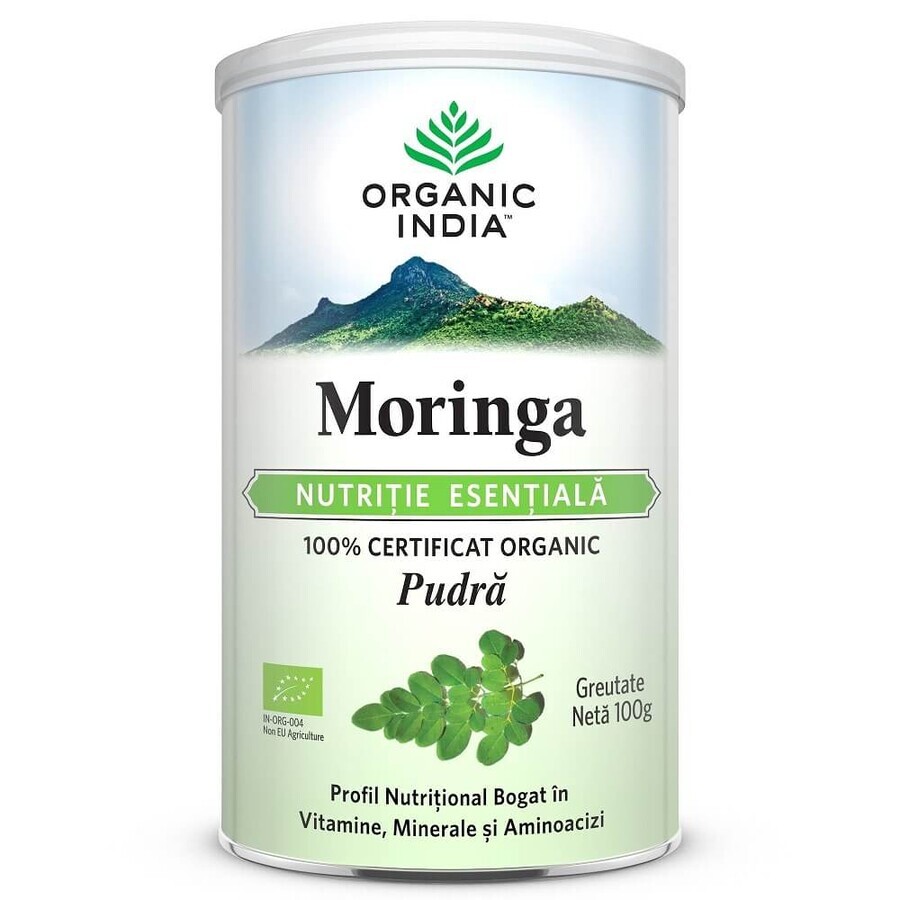 Moringa, Essentiële voeding, 100g, biologisch India