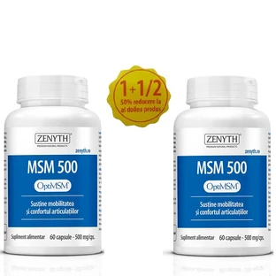 MSM 500, 60 capsules 60 capsules 50% discount on the second product, Zenyth