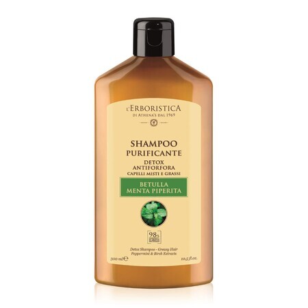 Shampoo met berkextract en munt, 300 ml, L'Erboristica