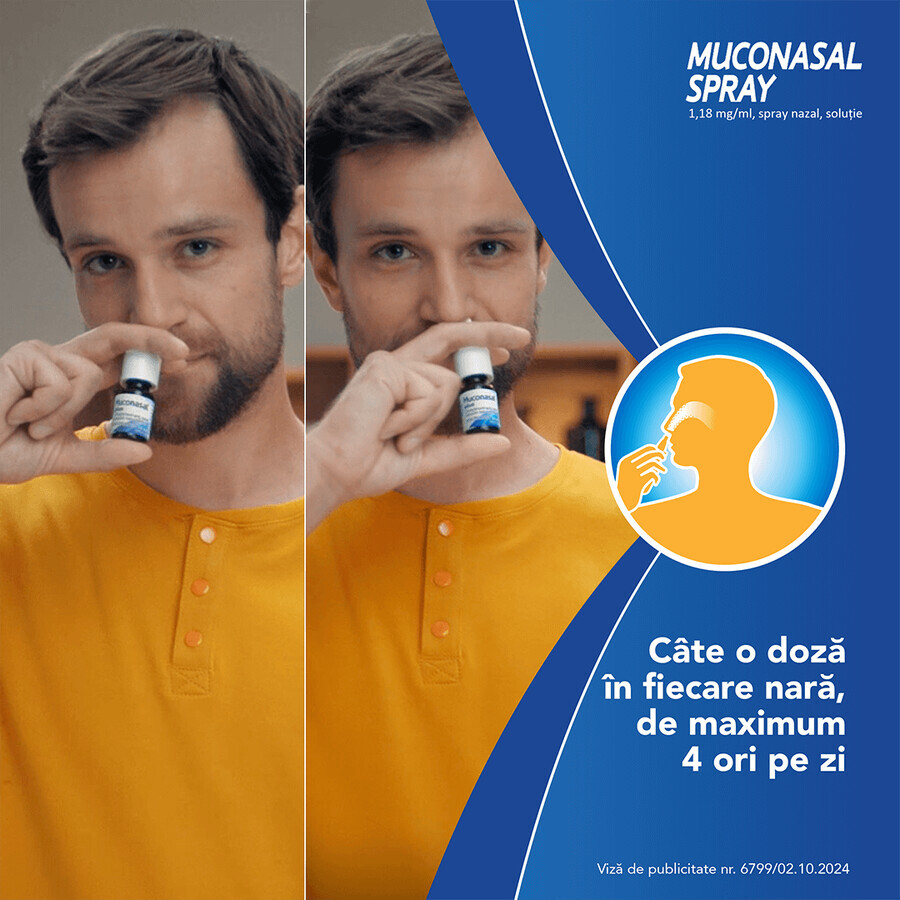 Muconasal spray 1,18 mg, 10 ml, spray nasal, solución, Sanofi