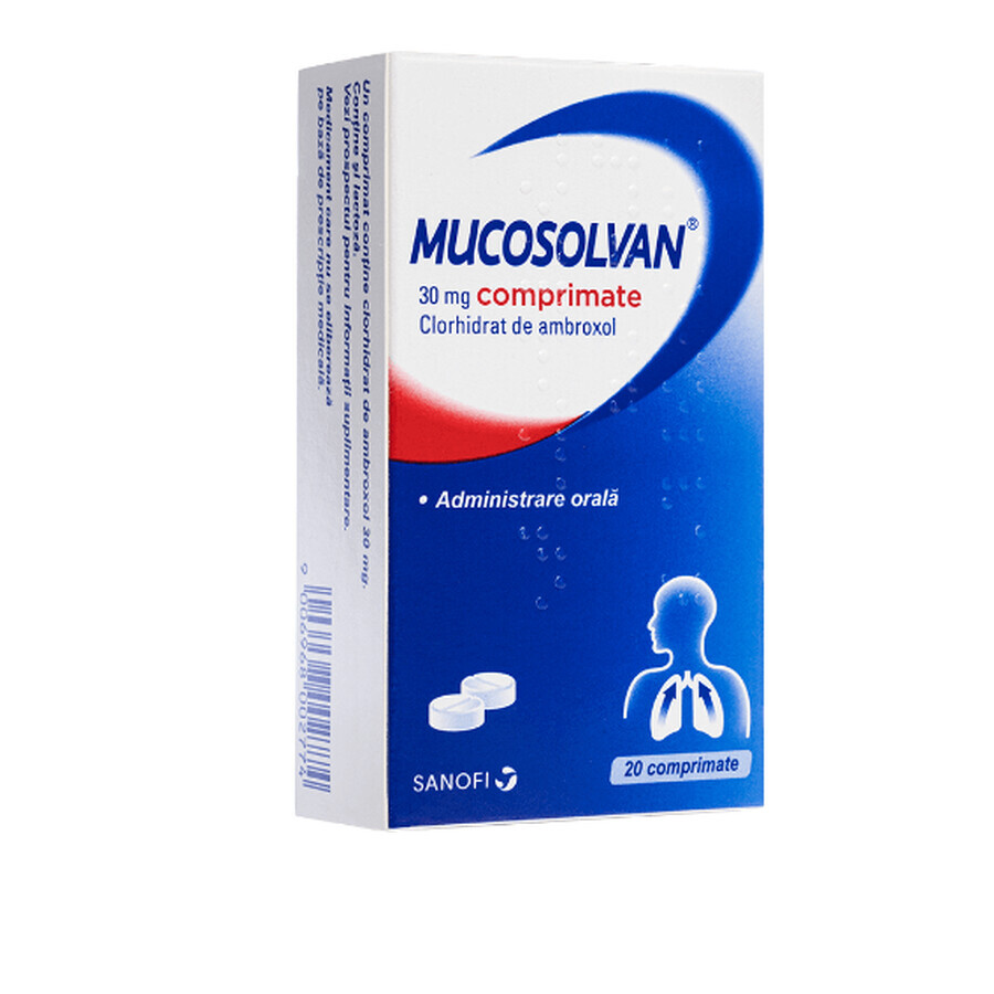 Mucosolvan 30 mg, 20 comprimidos, Sanofi