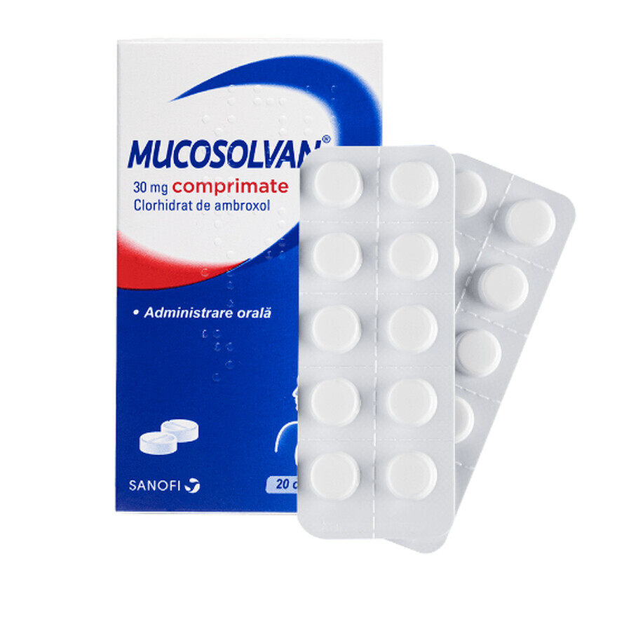 Mucosolvan 30 mg, 20 comprimidos, Sanofi