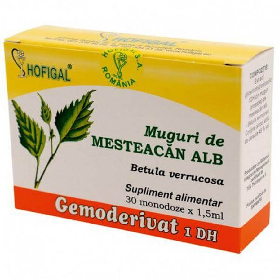 Mesteacan Blanco Capullos Gemoderivat, 30 dosis, Hofigal