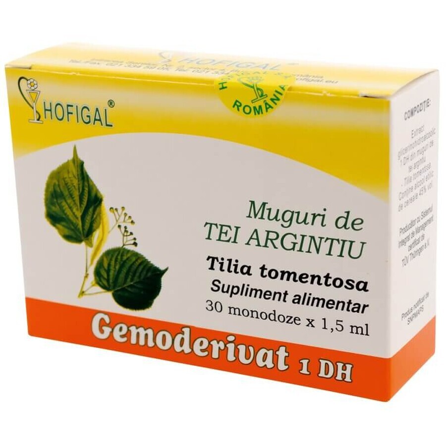 Gemoderivat Capullos de Té de Plata, 30 monodosis, Hofigal