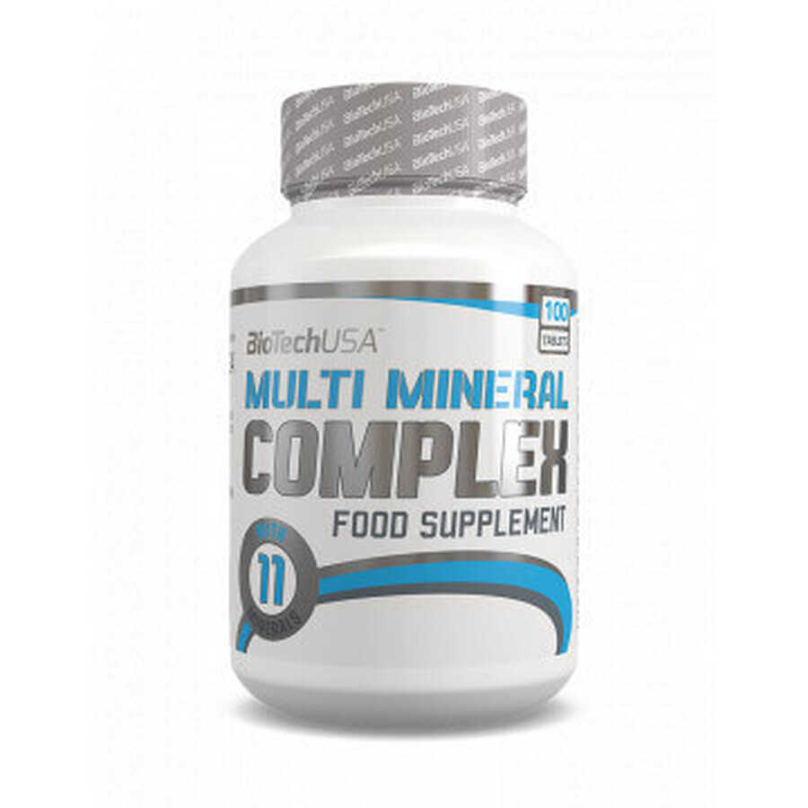 Complejo multimineral, 100 comprimidos, Biotech USA